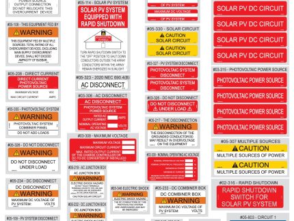PV Labels 05-520 2020