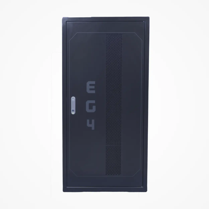 EG4 6 Slot Enclosed Battery Rack front view