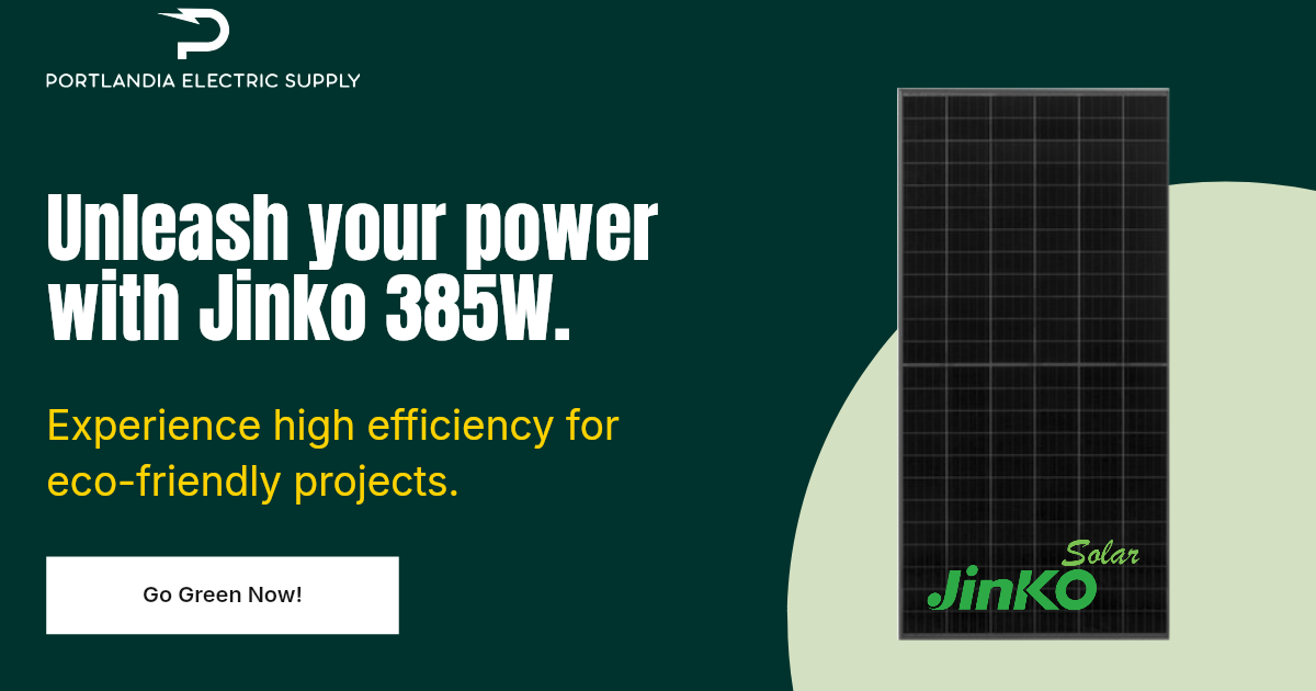 Installation of Jinko 385W Solar Panels on a commercial rooftop for sustainable energy