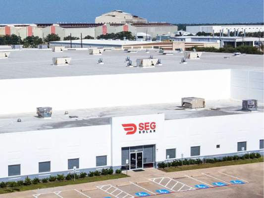 High-performance photovoltaic modules by SEG Solar for residential, commercial, and utility-scale use